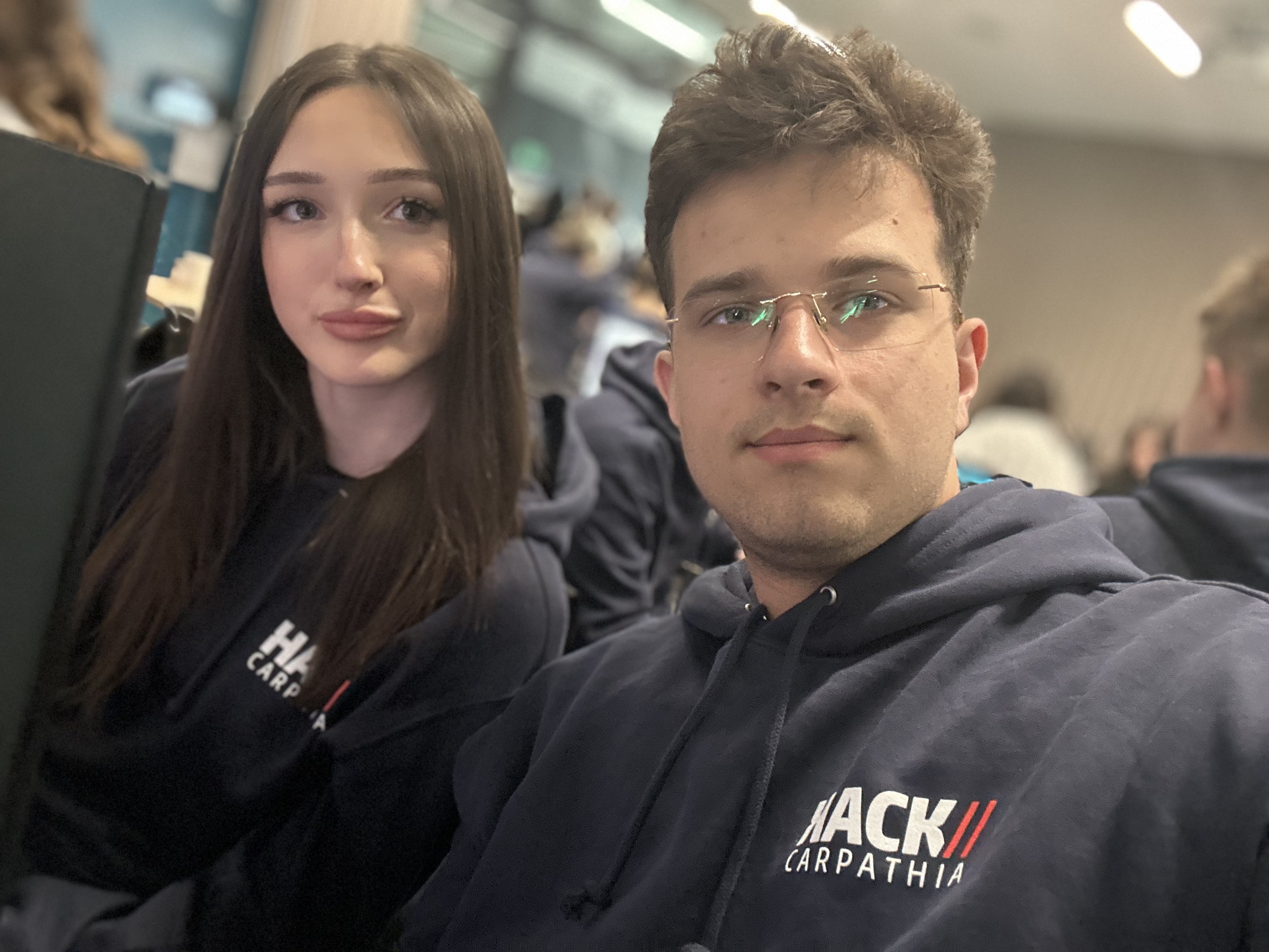 Marlena z zespołem na HackCarpathia 2025
